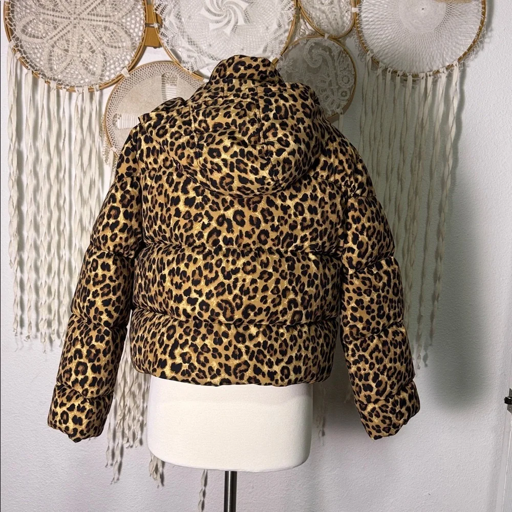 Veronica Beard Casper Leopard Print Puffer Jacket in Size Small - Picture 3 of 16